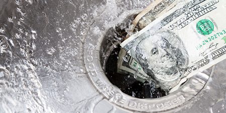 Money Down Drain